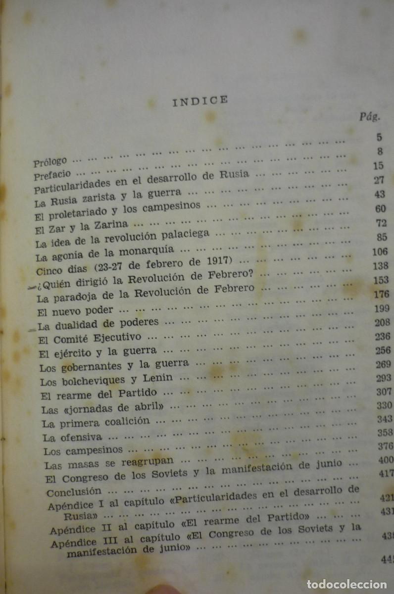 Libros de segunda mano: TROTSKY: HISTORIA DE LA REVOLUCI&Oacute;N RUSA. DOS TOMOS. COMPLETO. ZERO 1973. - Foto 12