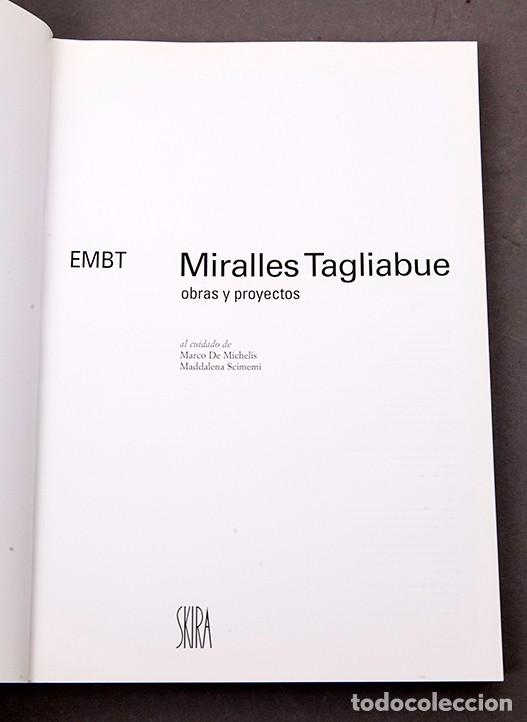 Libros de segunda mano: MIRALLES TAGLIABUE - OBRAS Y PROYECTOS - SKIRA 2002 - Foto 3