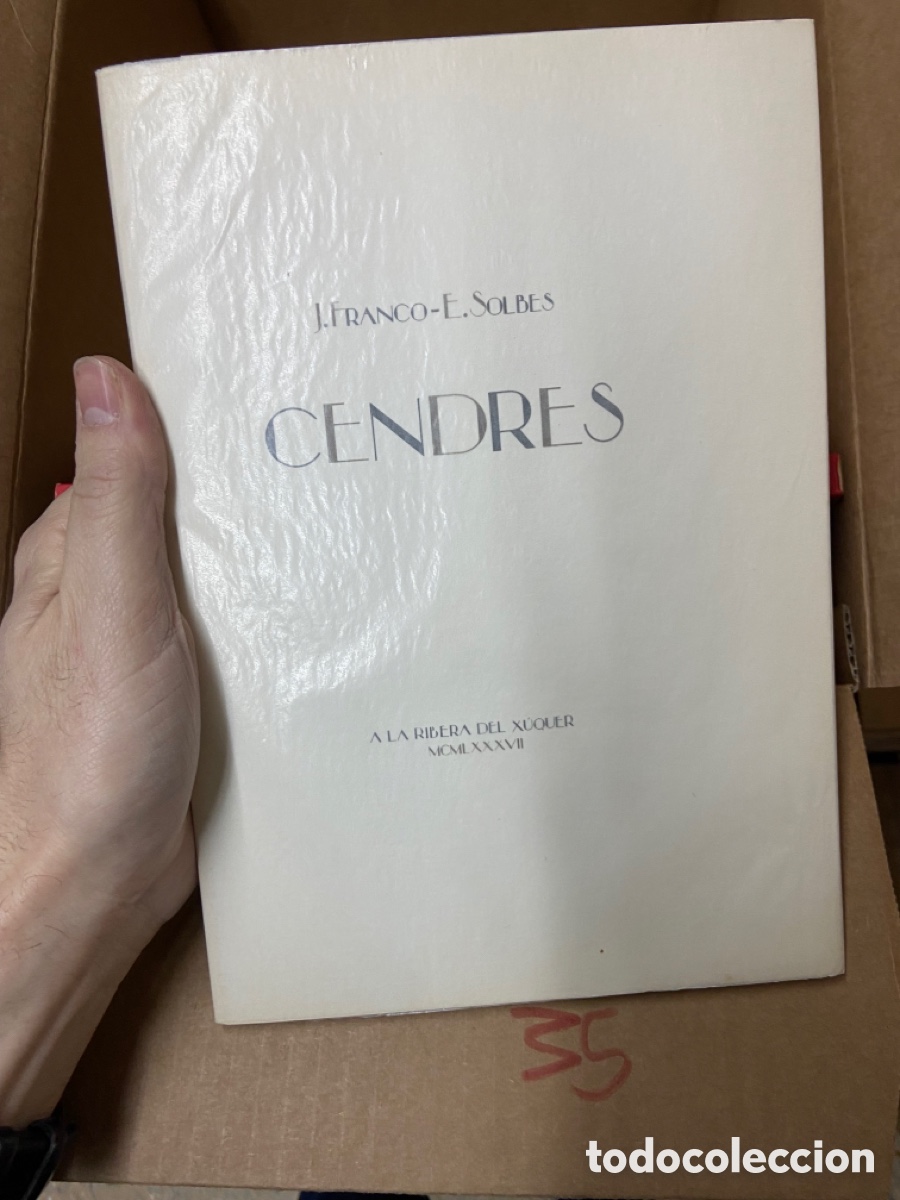 Libros de segunda mano: Caja35 CENDRES - FRANCO, J. y SOLBES, E. La rivera del xuquer, valencia 1987
