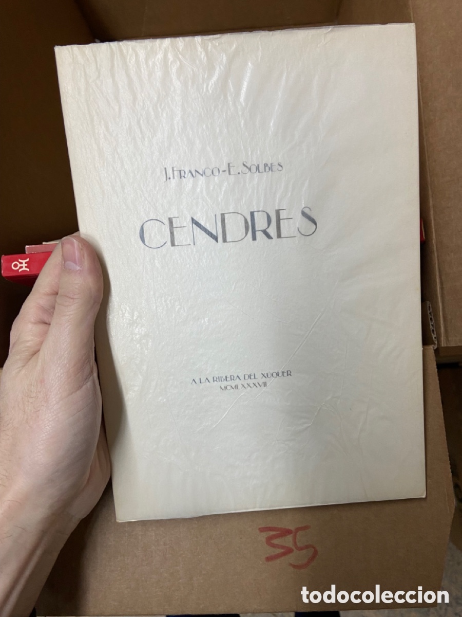 Libros de segunda mano: Caja35 CENDRES - FRANCO, J. y SOLBES, E. La rivera del xuquer, valencia 1987