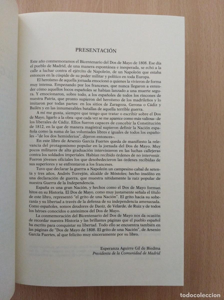Libros de segunda mano: DOS DE MAYO DE 1808. Arsenio Garc&iacute;a Fuertes - Foto 6