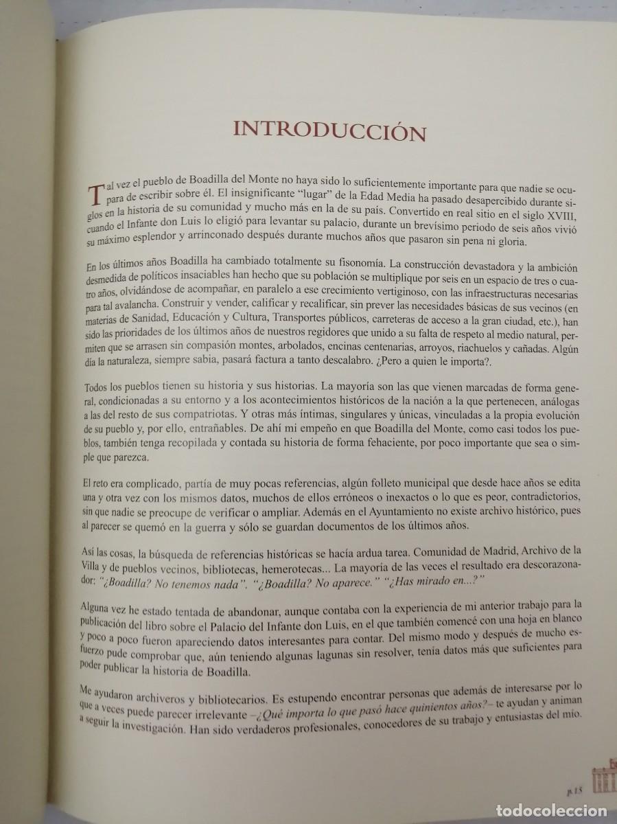 Libros de segunda mano: BOADILLA DEL MONTE. HISTORIA Y TESTIMONIOS (PRIMERA EDICI&Oacute;N, TAPA DURA) - Foto 5