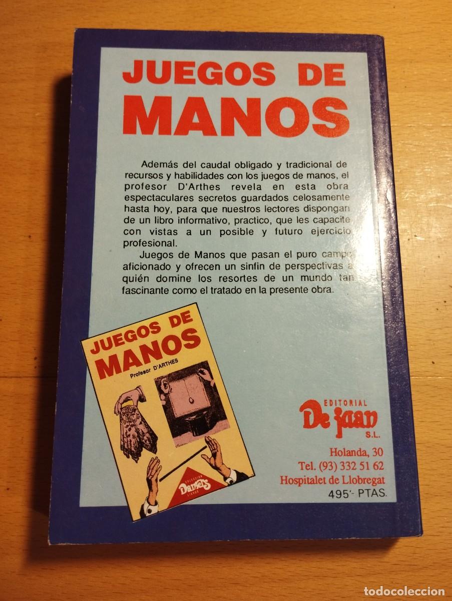Libros de segunda mano: JUEGOS DE MANOS (PROFESOR DARTHES) - Foto 3