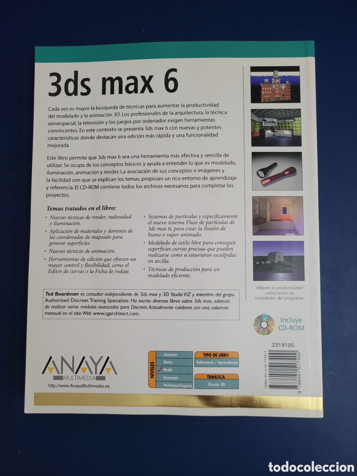 Libros de segunda mano: 3 DS MAX 6 INCLUYE CD ROM ANAYA MULTIMEDIA 2004 - Foto 2