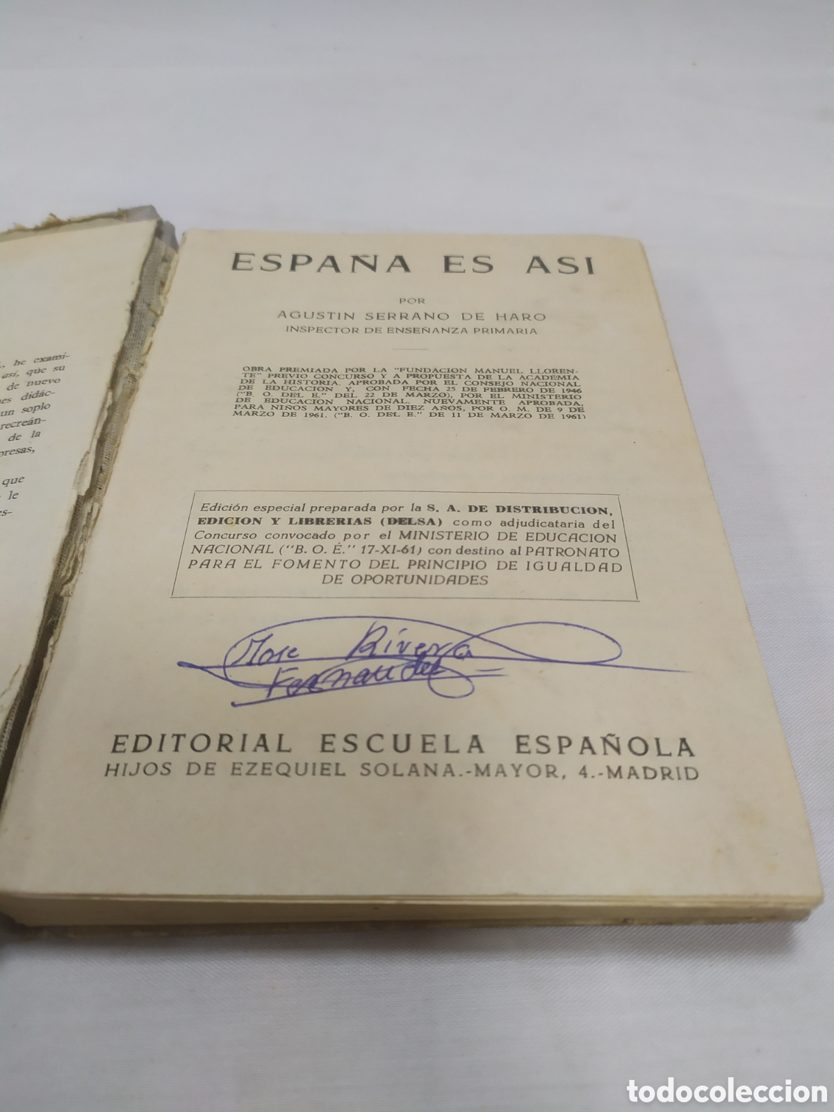 Libros de segunda mano: Espa&ntilde;a es asi. Agust&iacute;n Serrano de Haro, 1962 - Foto 3
