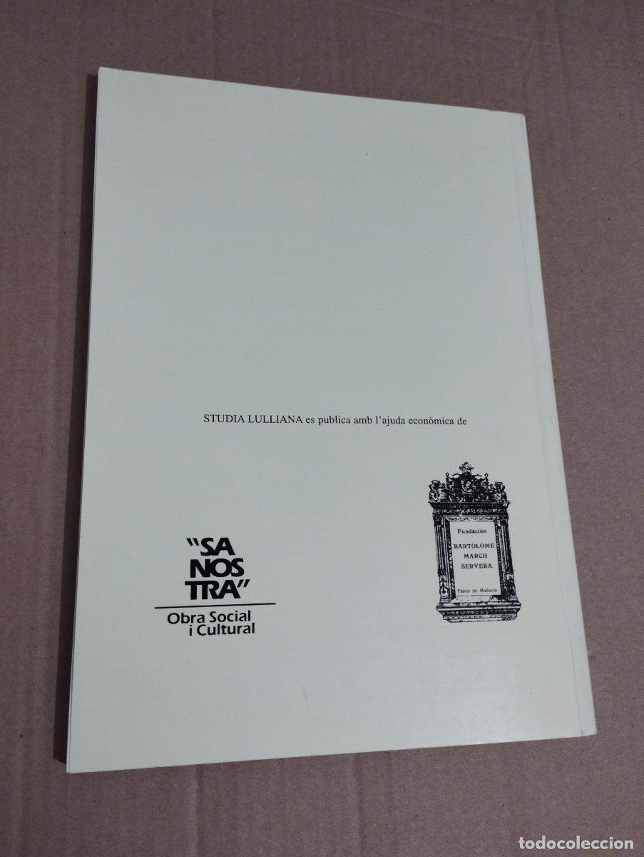Libros de segunda mano: STUDIA LULLIANA N&ordm; 101 (RECOMPOSICI&Oacute; DUN ANTIC C&Ograve;DEX LUL.LI&Agrave;) - Foto 2