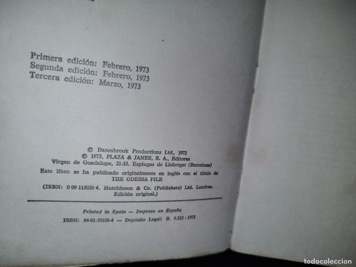 Libros de segunda mano: 54- ODESSA - FREDERICK FORSYTH - 1973 - Foto 4