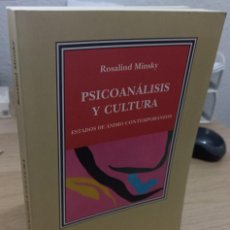 Libros de segunda mano: PSICOANÁLISIS Y CULTURA - MINSKY, ROSALIND / ESCASÍSIMO. Lote 382623939