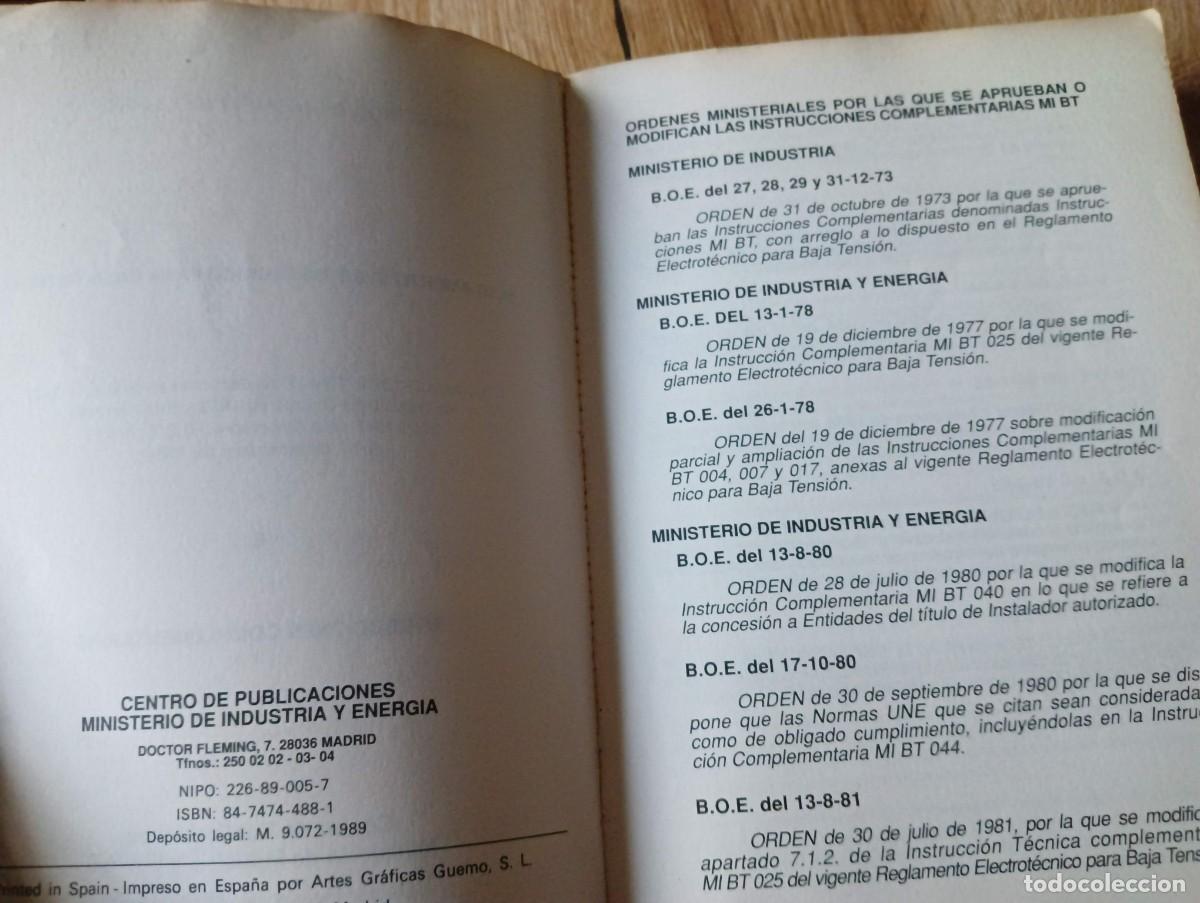 Libros de segunda mano: RBT Reglamento electrot&eacute;cnico para baja tensi&oacute;n - Foto 2