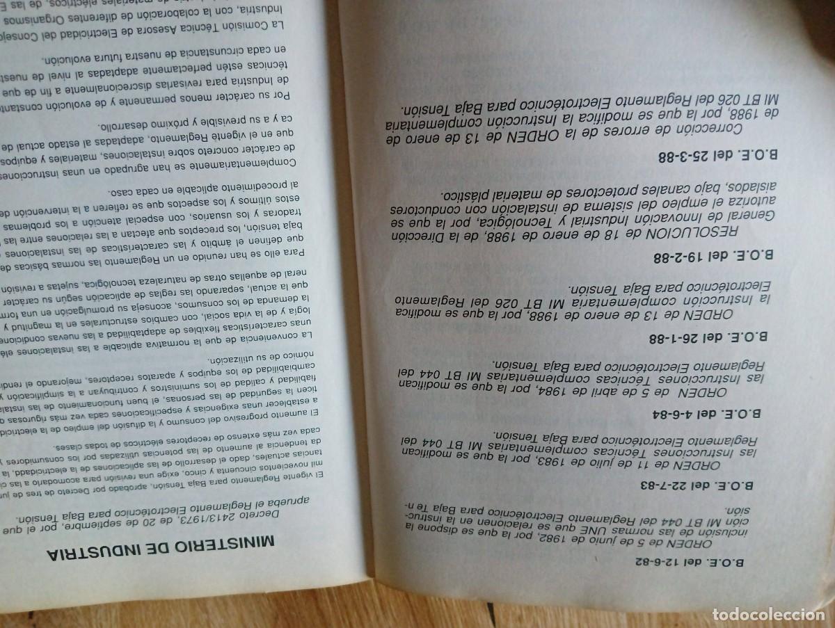 Libros de segunda mano: RBT Reglamento electrot&eacute;cnico para baja tensi&oacute;n - Foto 3