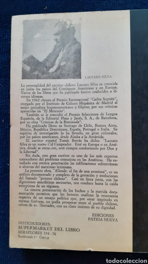 Libros de segunda mano: Allende. El fin de una aventura. Lauraro silva - Foto 2