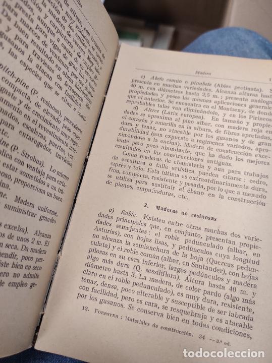 Libros de segunda mano: MATERIALES DE CONSTRUCCION - M FOERSTER - Foto 2