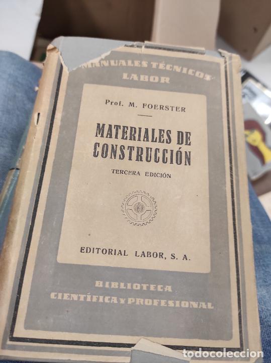 Libros de segunda mano: MATERIALES DE CONSTRUCCION - M FOERSTER - Foto 1