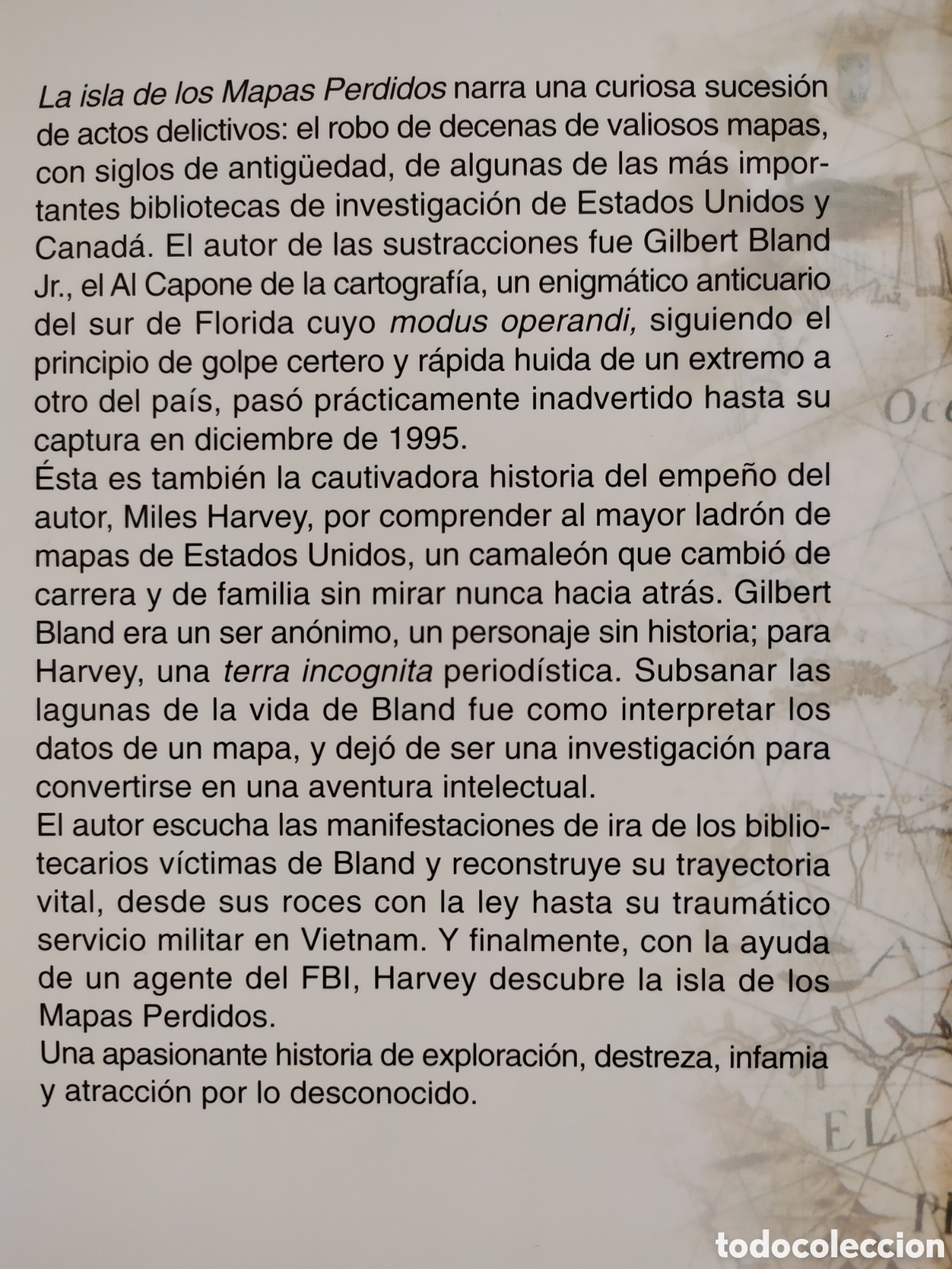 Libros de segunda mano: LA ISLA DE LOS MAPAS PERDIDOS / MILES HARVEY / 2001. DEBATE - Foto 2