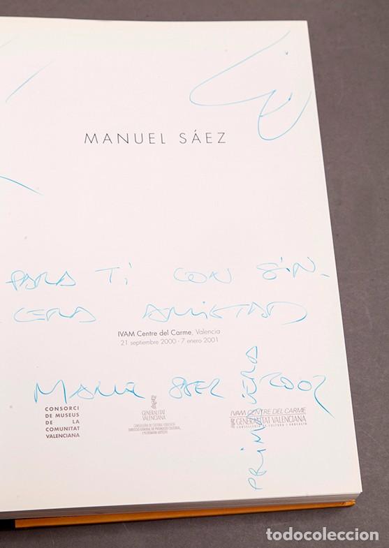 Libros de segunda mano: MANUEL SAEZ - IVAM - 2001 - Dibujo y dedicatoria aut&oacute;grafa - Foto 5