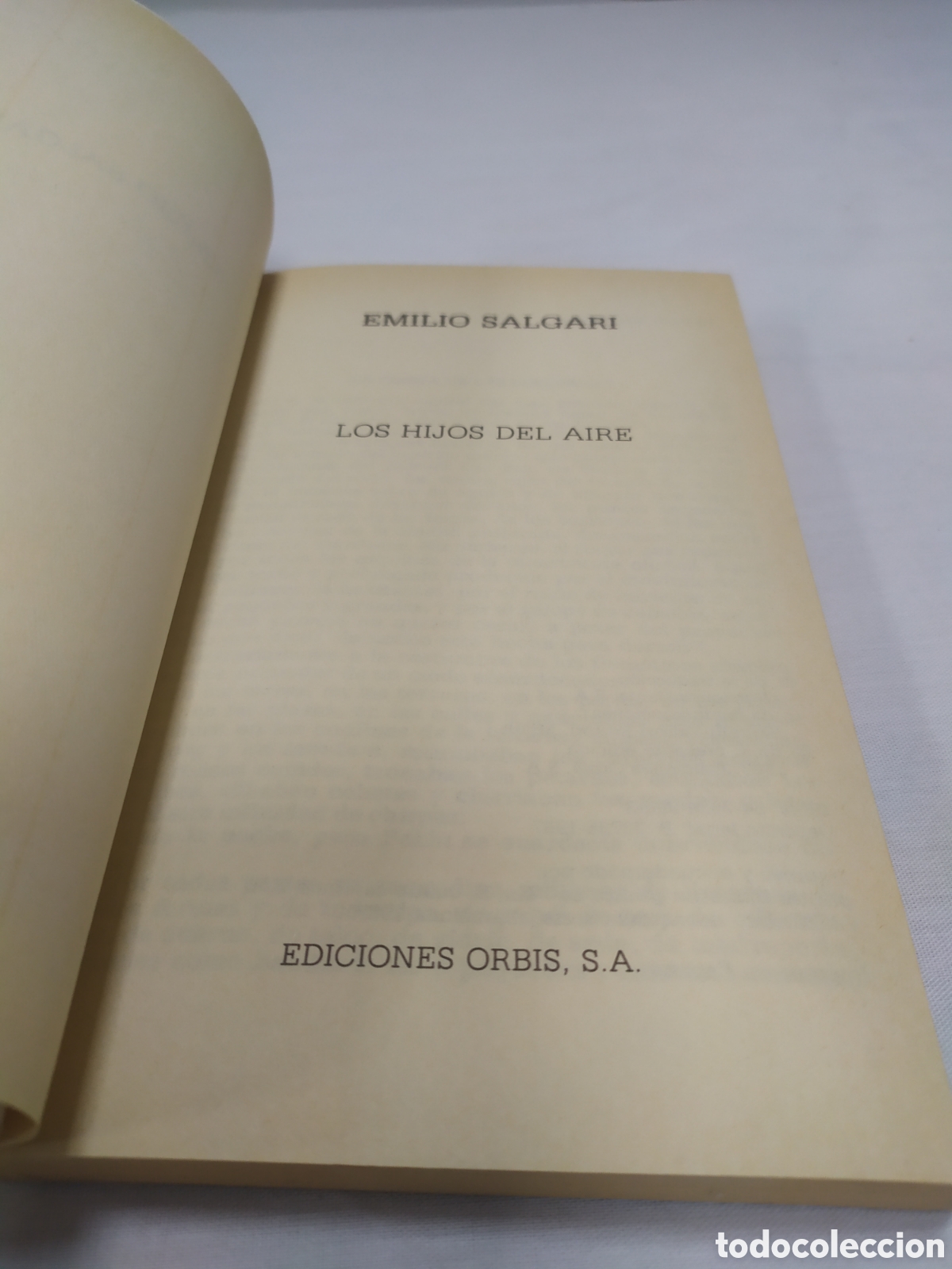 Libros de segunda mano: Los hijos del aire. Emilio Salgari, 1987 - Foto 3
