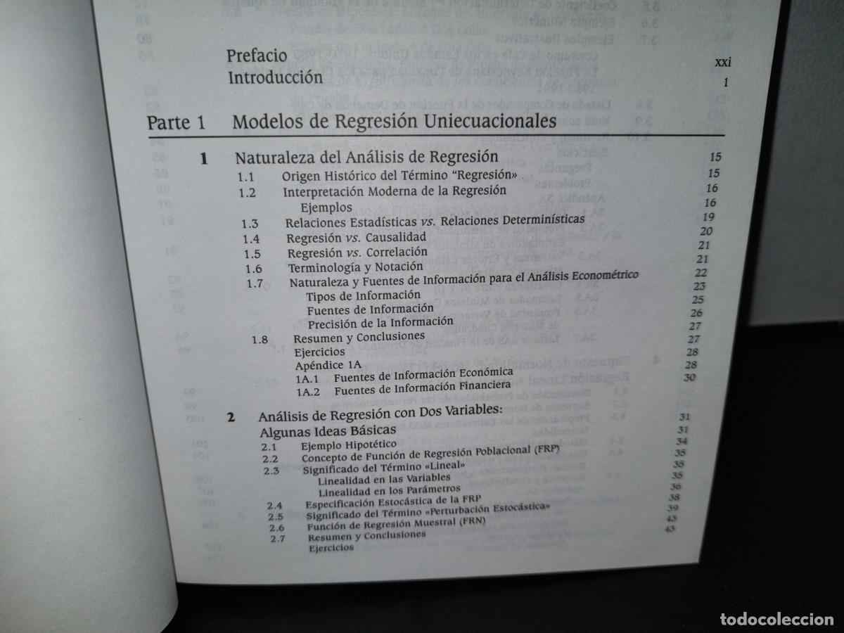 Libros de segunda mano: 55- ECONOMETR&Iacute;A. TERCERA EDICI&Oacute;N - DAMODAR N. GUJARATI - Foto 5