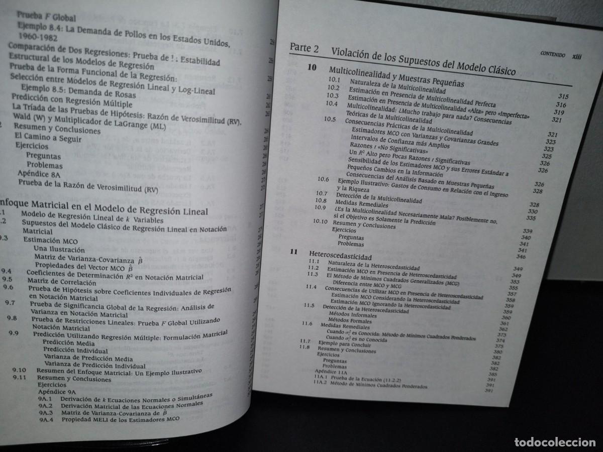 Libros de segunda mano: 55- ECONOMETR&Iacute;A. TERCERA EDICI&Oacute;N - DAMODAR N. GUJARATI - Foto 8