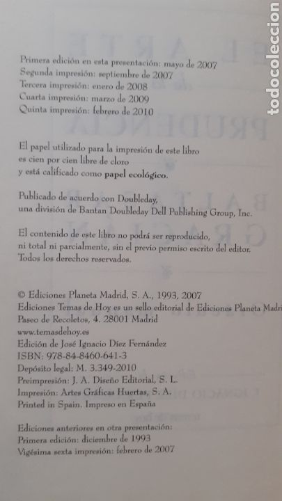 Libros de segunda mano: El arte de la prudencia. - Baltasar Graci&aacute;n. - Foto 5