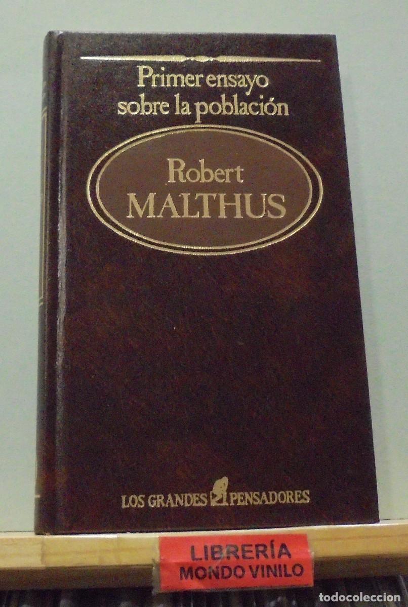 Libros de segunda mano: Primer ensayo sobre la poblaci&oacute;n. Robert Malthus - Foto 1