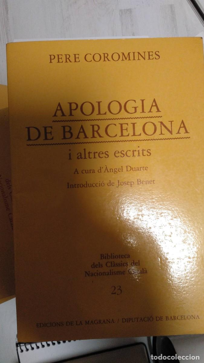 Libros de segunda mano: Apologia de Barcelona i altres escrits - Foto 1