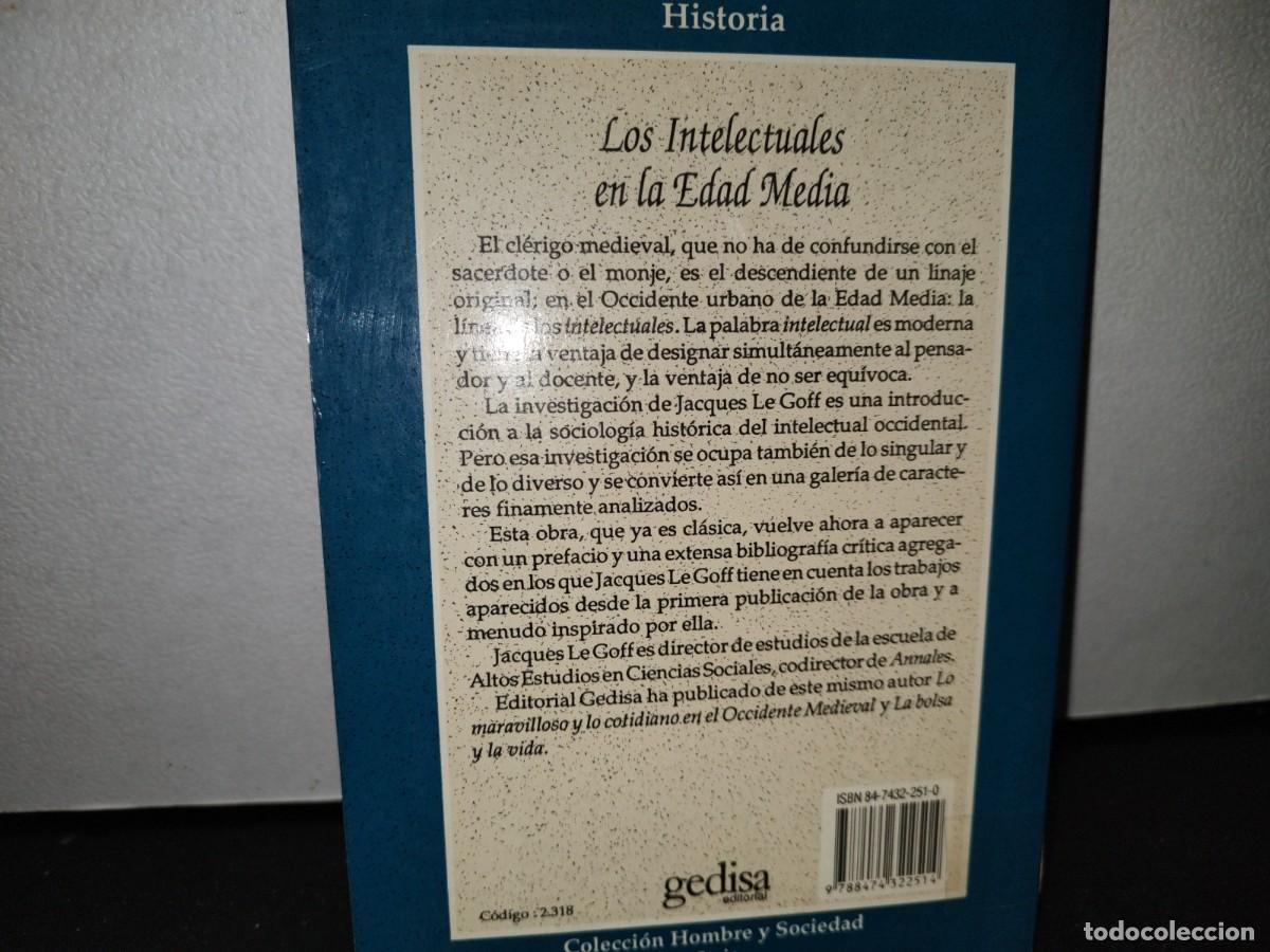 Libros de segunda mano: 55- LOS INTELECTUALES EN LA EDAD MEDIA - JACQUES LE GOFF - Foto 3