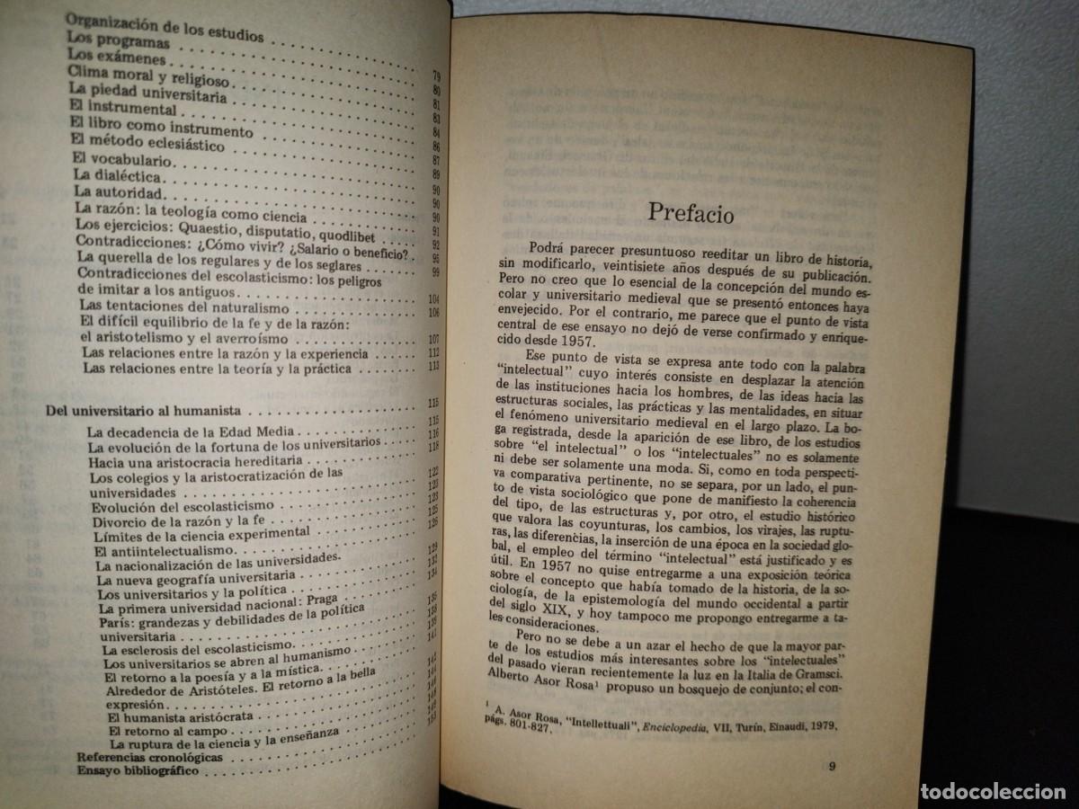 Libros de segunda mano: 55- LOS INTELECTUALES EN LA EDAD MEDIA - JACQUES LE GOFF - Foto 5