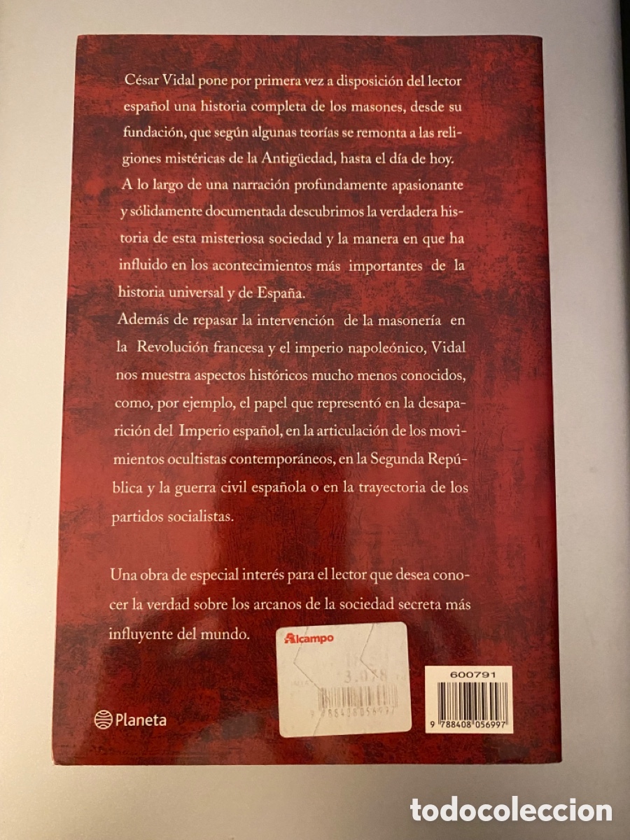 Libros de segunda mano: Los Masones . C&eacute;sar Vidal - Foto 2