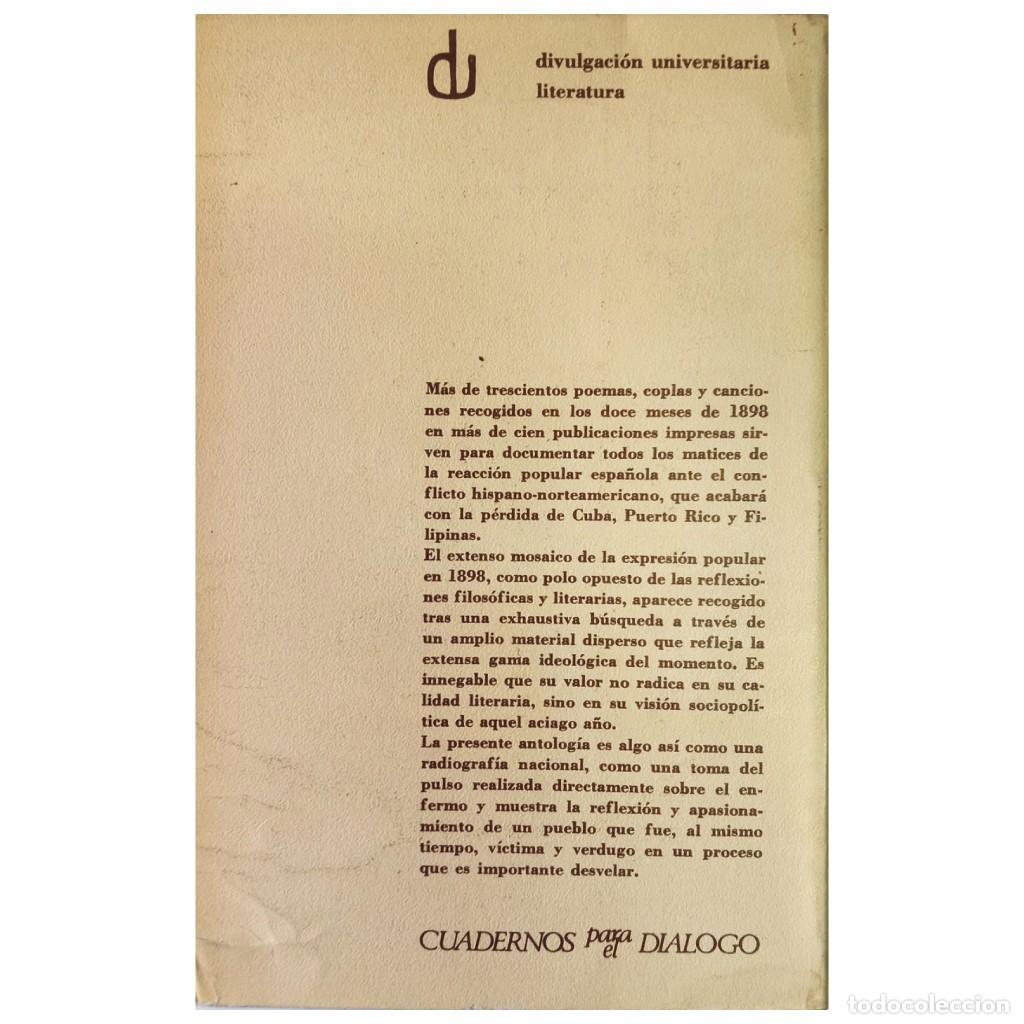 Libros de segunda mano: CANCIONERO DEL 98. Garc&iacute;a Barr&oacute;n, Carlos - Foto 2