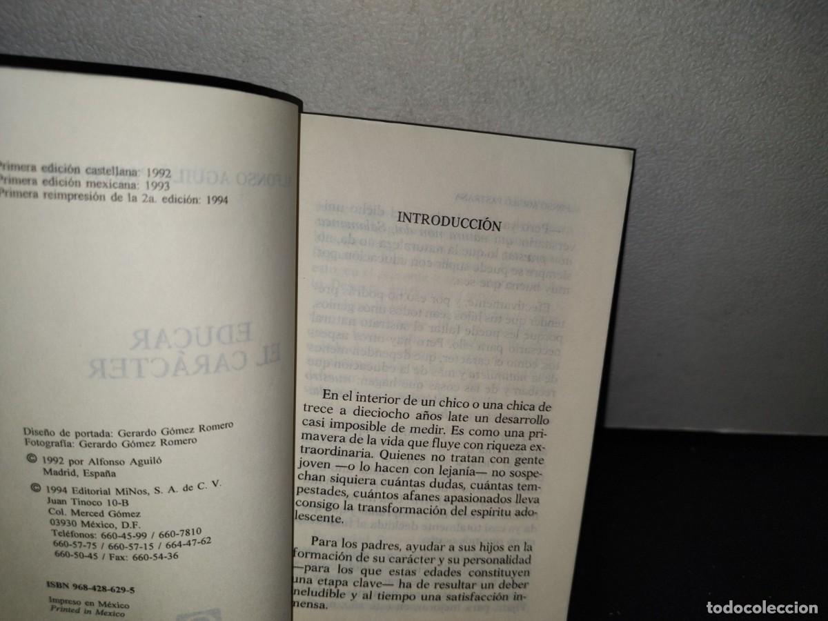 Libros de segunda mano: 55- EDUCAR EL CAR&Aacute;CTER - ALFONSO AGUIL&Oacute; - Foto 4