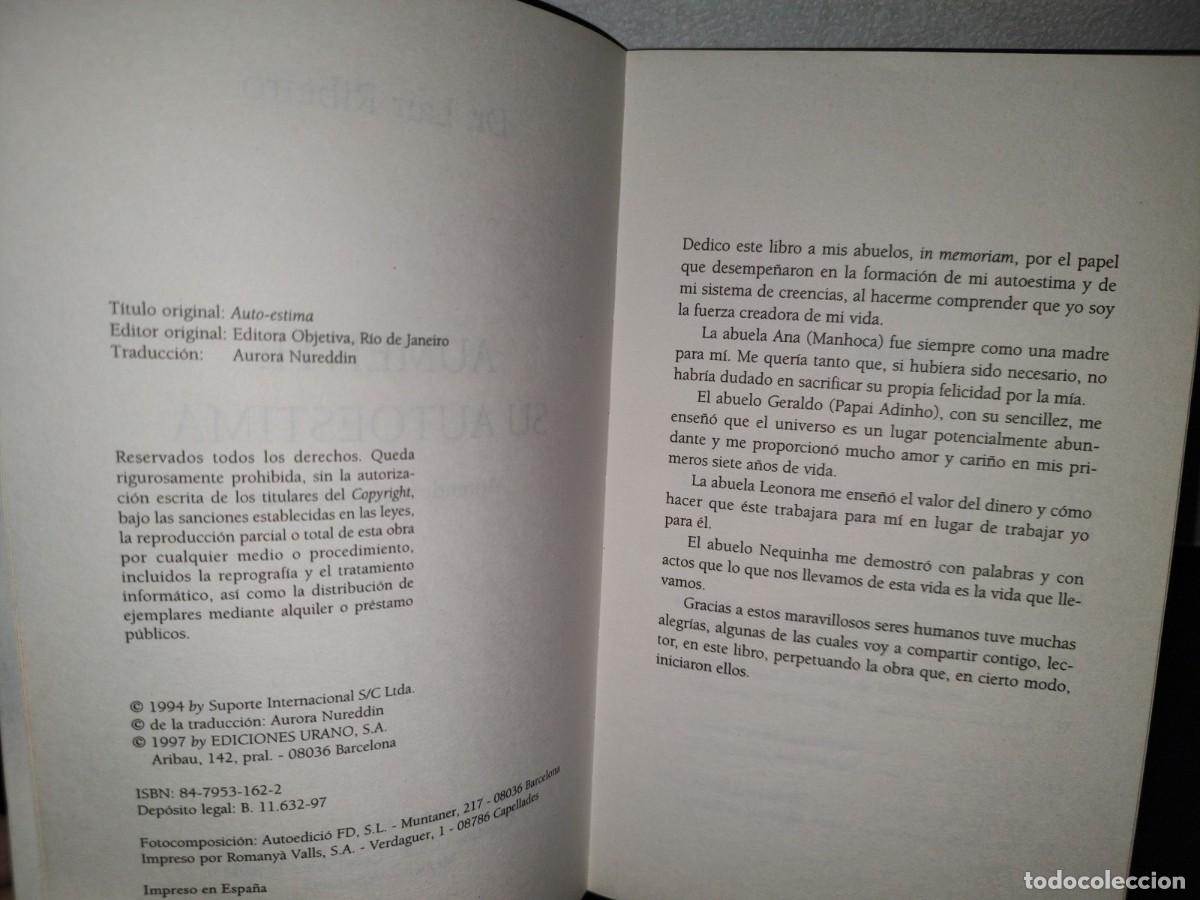 Libros de segunda mano: 55- AUMENTE SU AUTOESTIMA - DR. LAIR RIBEIRO - Foto 4