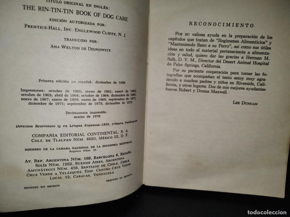 Libros de segunda mano: 55- CUIDADO Y EDUCACI&Oacute;N DEL PERRO - LEE DUNCAN - Foto 5