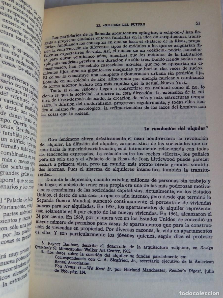 Libros de segunda mano: EL &rdquo;SHOCK&rdquo; DEL FUTURO / ALVIN TOFFLER - Foto 4
