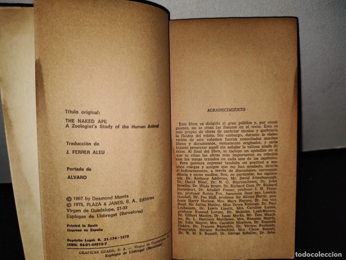 Libros de segunda mano: 56- EL MONO DESNUDO - DESMOND MORRIS - Foto 5