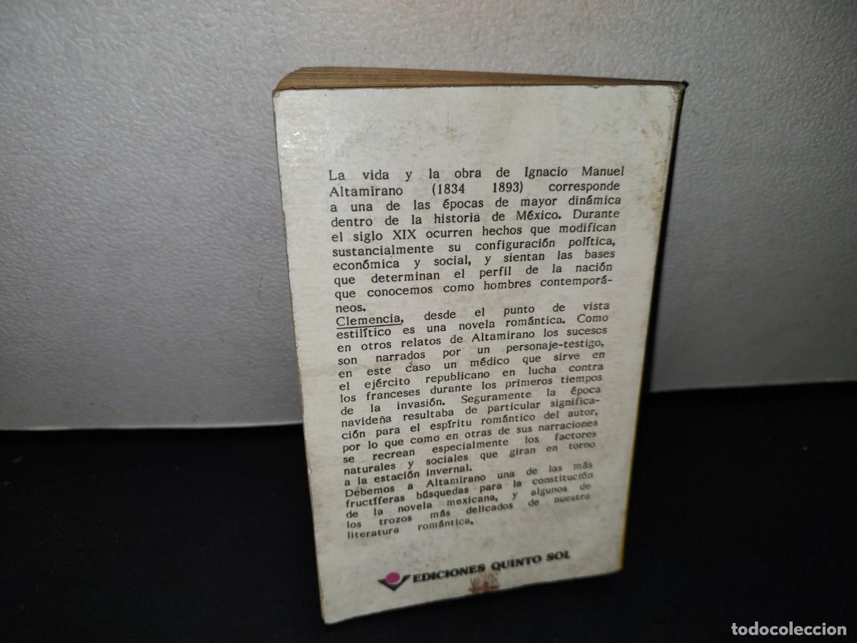 Libros de segunda mano: 56- IGNACIO MANUEL ALTAMIRANO. CLEMENCIA - Foto 3