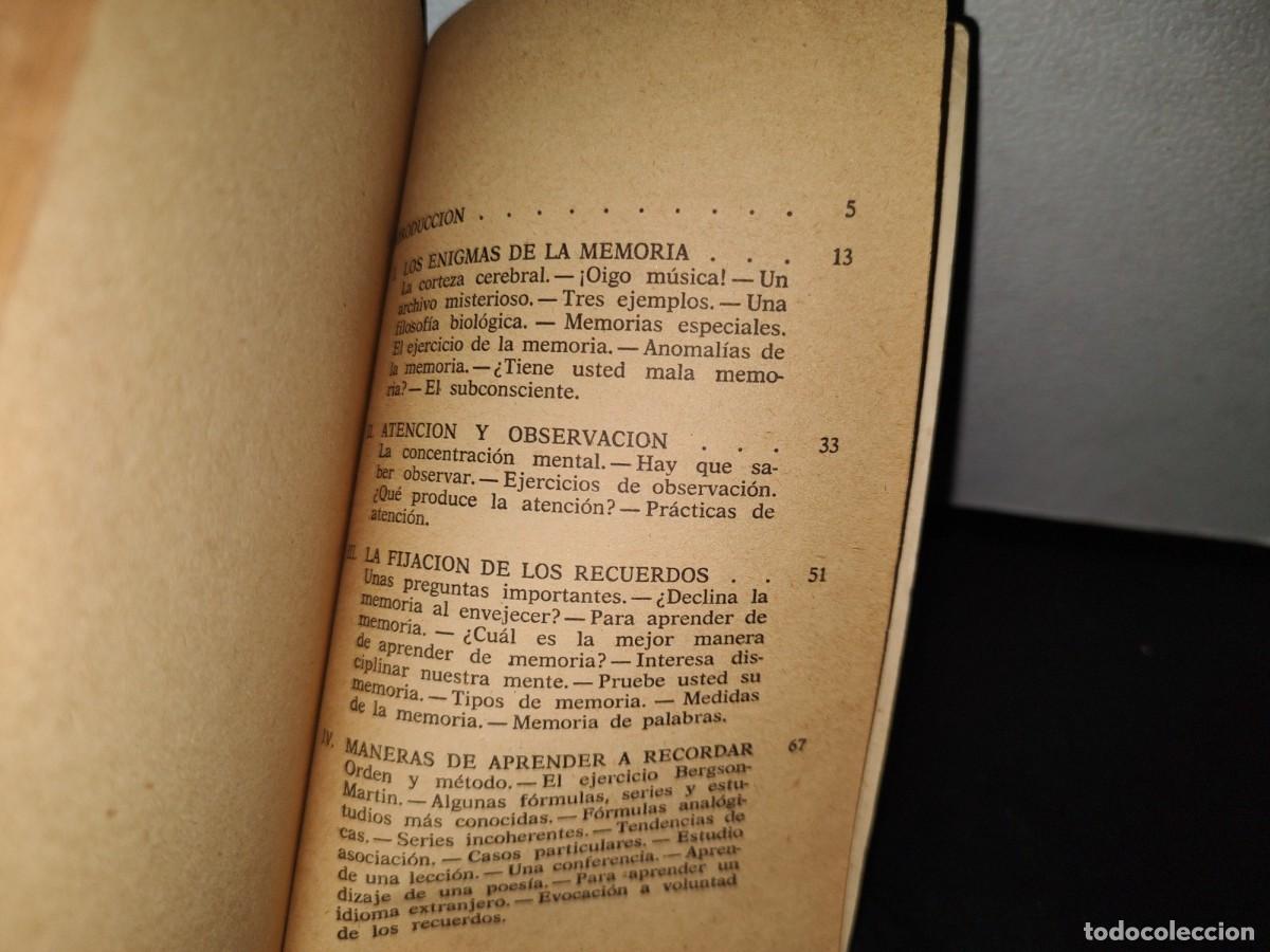 Libros de segunda mano: 56- LA MEMORIA. EDITORIAL BRUGUERA - Foto 5