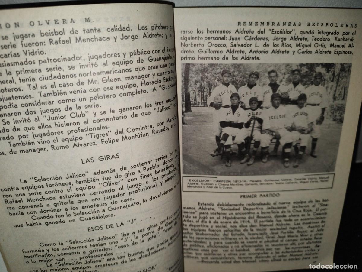 Libros de segunda mano: 56- REMEMBRANZAS BEISBOLERAS - PROF. RAM&Oacute;N OLVERA MIRANDA - 1973 - Foto 7