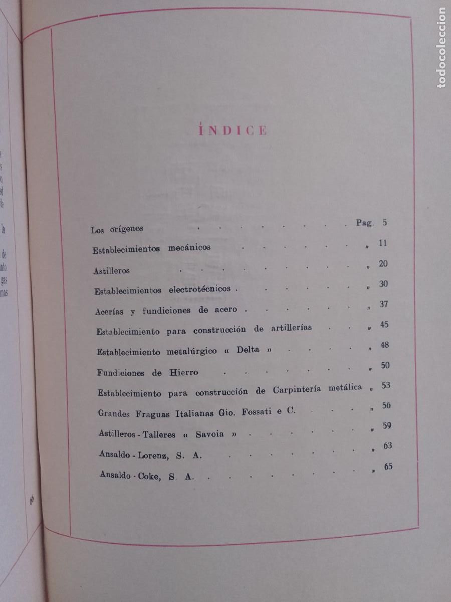 Libros de segunda mano: ANSALDO SOCIEDAD ANONIMA. GENOVA . - Foto 7