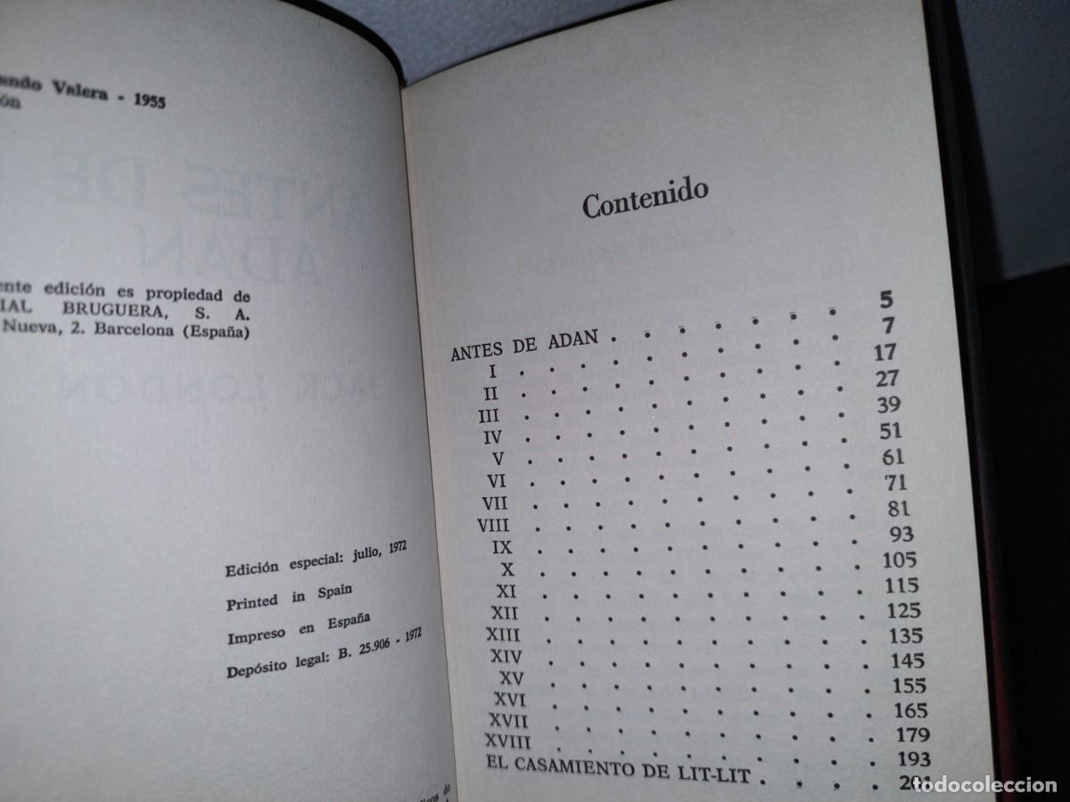 Libros de segunda mano: 56- ANTES DE AD&Aacute;N - JACK LONDON - Foto 4