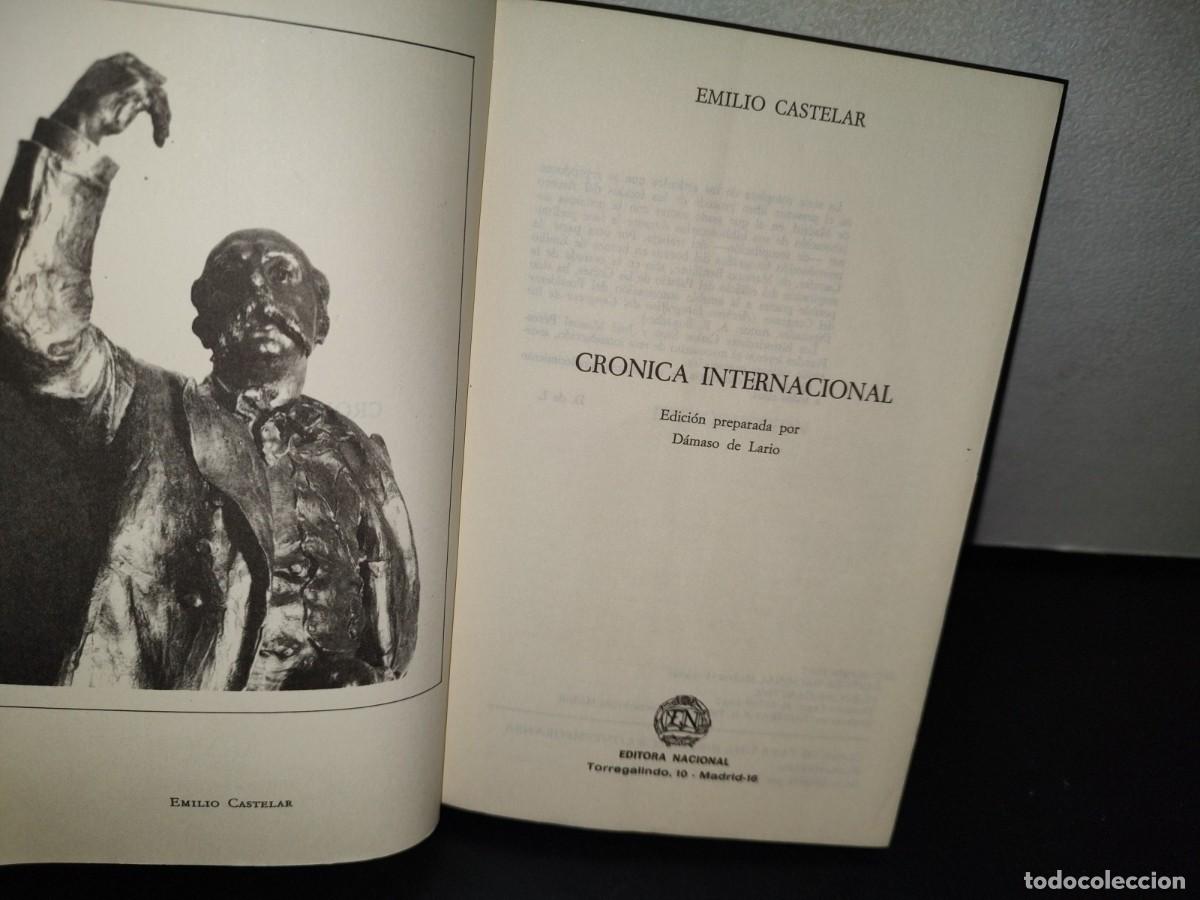 Libros de segunda mano: 56- CR&Oacute;NICA INTERNACIONAL - EMILIO CASTELAR - Foto 5