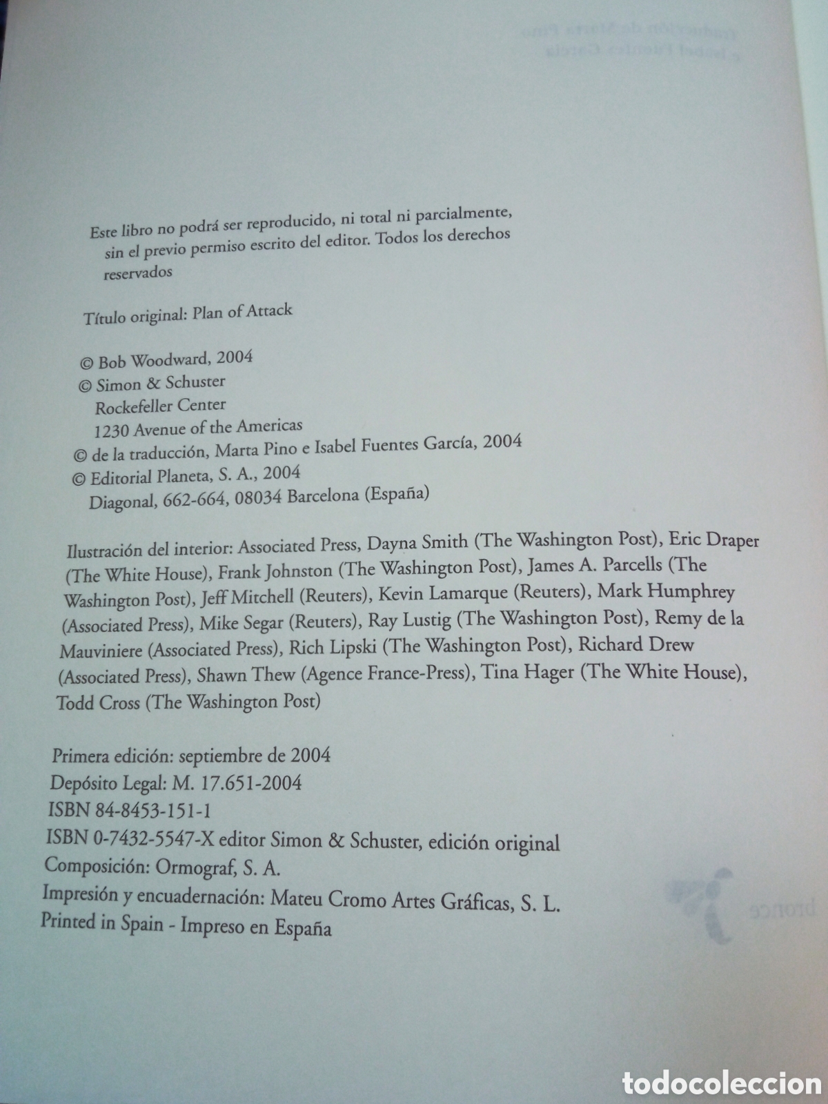 Libros de segunda mano: Libro Plan de ataque de Bob Woodward - Foto 5