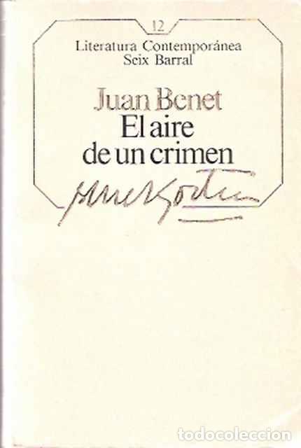 Libros de segunda mano: El aire de un crimen - Benet, Juan - Foto 1