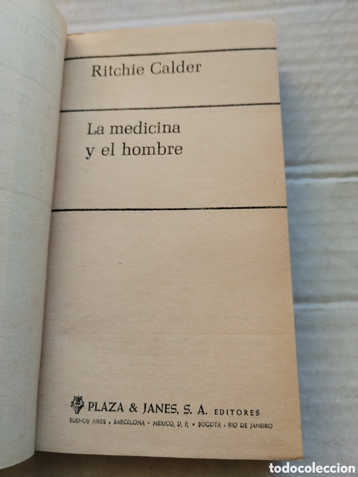 Libros de segunda mano: LA MEDICINA Y EL HOMBRE/RICHIE CALDER - Foto 2