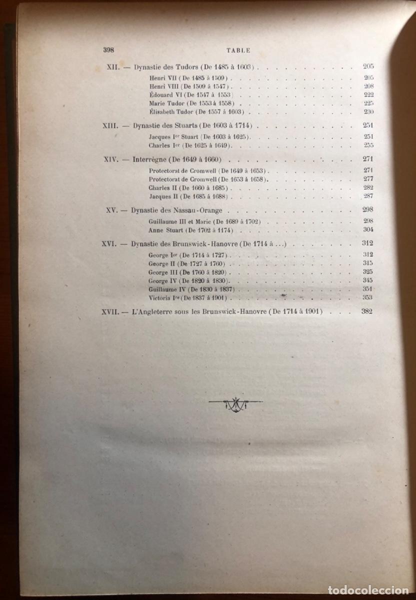 Libros de segunda mano: HISTORIA DE INGLATERRA- L ANGLETERRE- E. DE MOUSAAC- Ca. 1905 - Foto 5