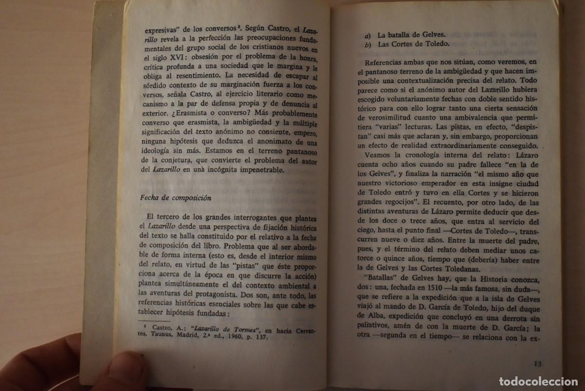 Libros de segunda mano: La vida del lazarillo de Tormes. An&oacute;nimo - Foto 2