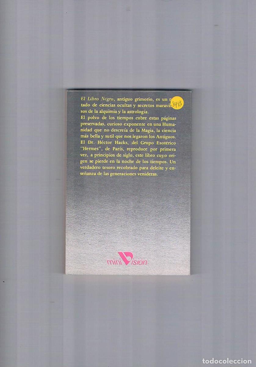 Libros de segunda mano: El libro negro antiguo grimorio mini vision Hector Hacks 1992 ** - Foto 2