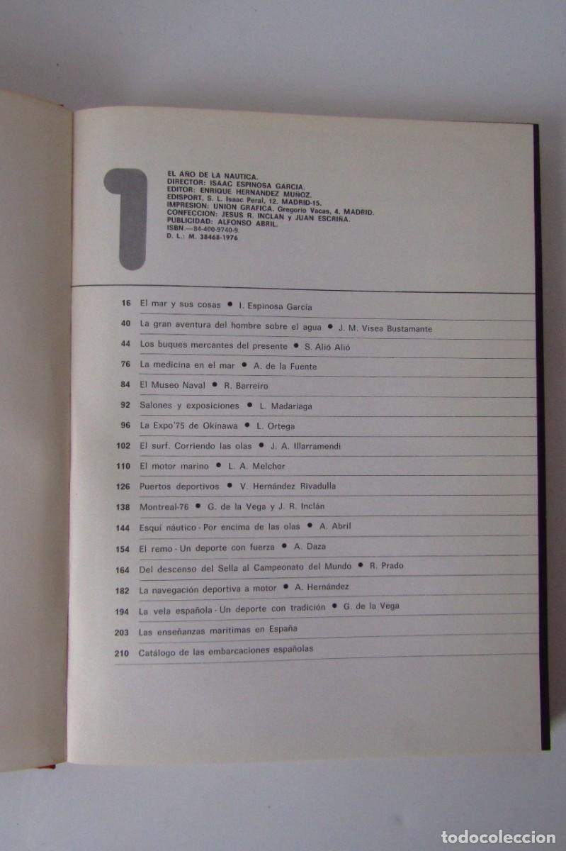 Libros de segunda mano: El a&ntilde;o de la n&aacute;utica. 1976-1977. 250 p&aacute;gs. - Foto 2