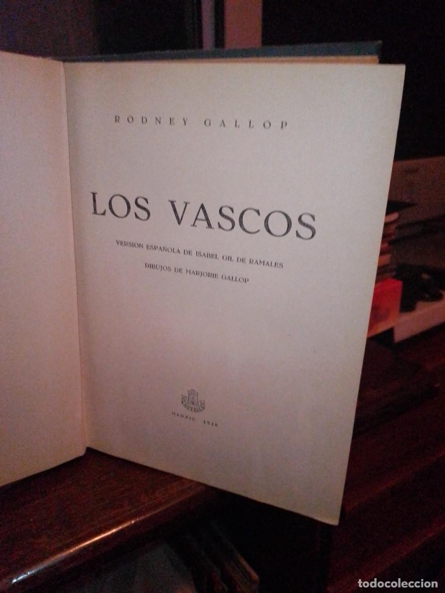 Libros de segunda mano: Rodney Gallop. Los vascos. Edici&oacute;nes Castilla 1945. - Foto 1