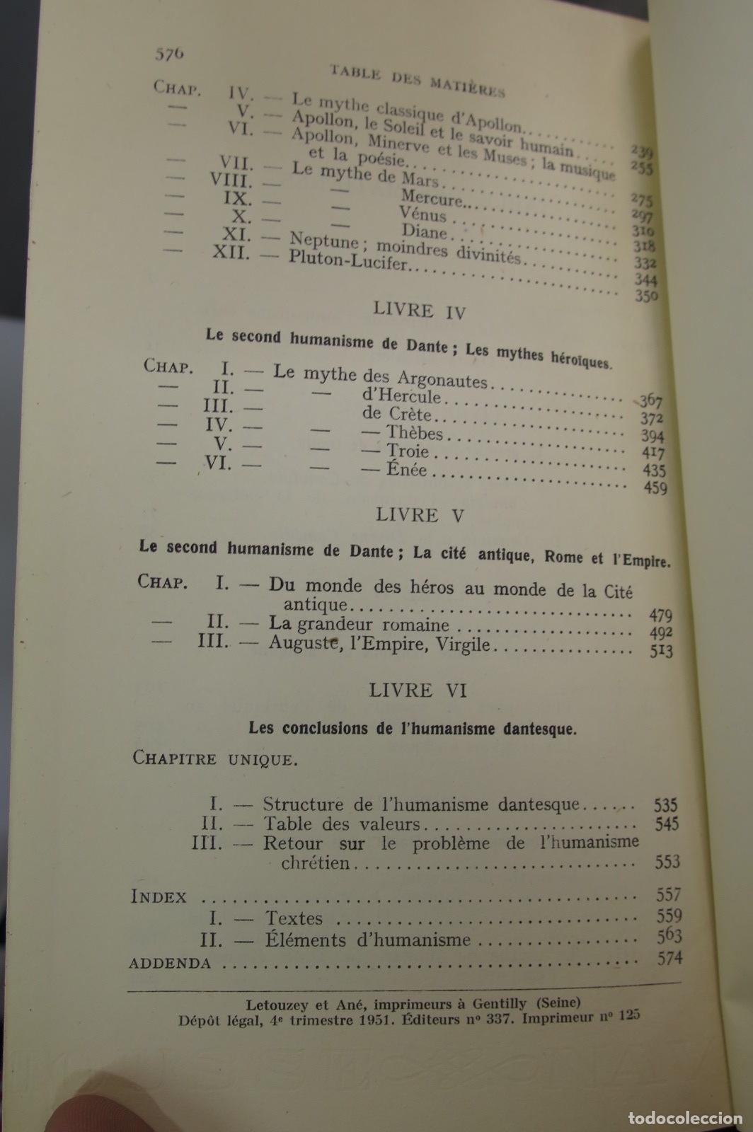 Libros de segunda mano: Dante Humaniste. RENAUDET - Foto 4