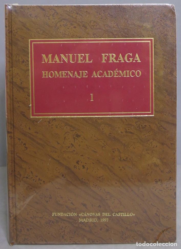 Libros de segunda mano: MANUEL FRAGA - HOMENAJE ACADEMICO. 2 TOMOS. PRECINTADO - Foto 1